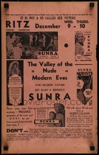 6b666 ELYSIA 11x18 special R36 valley of the nude modern Eves and modern Adams, Sunra!