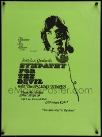 6b670 SYMPATHY FOR THE DEVIL 14x19 special '10 Rolling Stones, University of California showing!