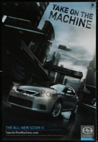 6b323 TOYOTA SCION lenticular 27x40 advertising poster '10 the all new Scion, take on the machine!