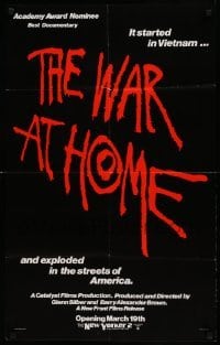 6b688 WAR AT HOME 20x32 special '79 Best Documentary Academy Award winner!