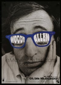 6b358 WOODY ALLEN A RETROSPECTIVE 23x33 German film festival poster '17 image with HUGE glasses!