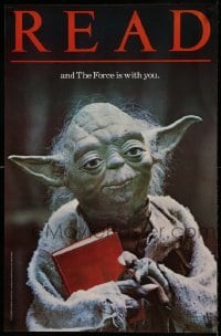 6b695 YODA 22x34 special '83 The American Library Association says Read: The Force is with you!