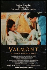 6b775 VALMONT 25x38 video poster '89 Forman, Colin Firth, Annette Bening & young Fairuza Balk!