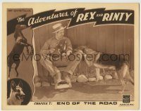 6c432 ADVENTURES OF REX & RINTY chapter 7 LC '35 Rin Tin Tin Jr. puts foot on fiddle player's knee!