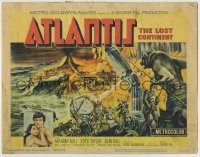 6c047 ATLANTIS THE LOST CONTINENT TC '61 George Pal sci-fi, cool fantasy art by Joseph Smith!