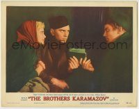 6c492 BROTHERS KARAMAZOV LC #7 '58 Yul Brynner & Maria Schell escape with William Shatner's money!
