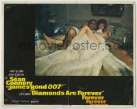 6c551 DIAMONDS ARE FOREVER int'l LC #3 '71 Sean Connery as James Bond under fur with Jill St. John