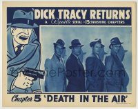 6c553 DICK TRACY RETURNS chapter 5 LC '38 great Chester Gould border art by lineup of bad guys!