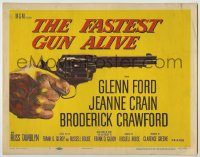 6c161 FASTEST GUN ALIVE TC '56 Glenn Ford turns over his trouble-making guns to minister!