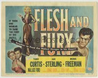 6c176 FLESH & FURY TC '52 great images of boxer Tony Curtis, sexiest Jan Sterling, Mona Freeman!