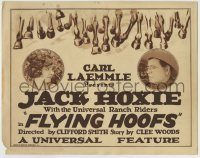 6c178 FLYING HOOFS TC '25 cowboy Jack Hoxie with the Universal Ranch Rivers, cool western art!