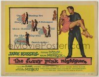 6c186 FUZZY PINK NIGHTGOWN TC '57 sexy actress Jane Russell falls for her kidnapper Ralph Meeker!