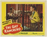 6c603 GAY RANCHERO LC #5 '48 man with gun in jail threatens sheriff Roy Rogers for the key!