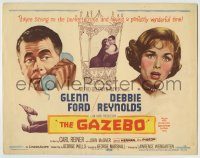6c189 GAZEBO TC '60 Glenn Ford & Debbie Reynolds are sitting on the perfect crime!