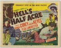 6c207 HELL'S HALF ACRE TC '54 Wendell Corey & Keye Luke in Hawaii, toughest spot in the Pacific!