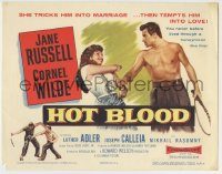 6c224 HOT BLOOD TC '56 barechested Cornel Wilde & Jane Russell, Nicholas Ray directed!