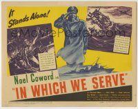 6c232 IN WHICH WE SERVE TC '43 directed by Noel Coward & David Lean, English World War II epic!