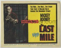 6c262 LAST MILE TC '59 Mickey Rooney as Killer Mears breaking out of Death Row!