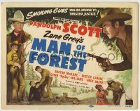 6c286 MAN OF THE FOREST TC R50 smoking guns were Randolph Scott's answer to twisted justice!