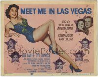 6c294 MEET ME IN LAS VEGAS TC '56 super sexy full-length showgirl Cyd Charisse in skimpy outfit!