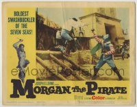 6c744 MORGAN THE PIRATE LC #1 '61 Morgan il pirate, swashbuckler Steve Reeves in battle!
