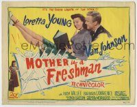 6c301 MOTHER IS A FRESHMAN TC '49 art of Loretta Young & Van Johnson, the cheer leader of the year