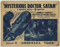 6c306 MYSTERIOUS DOCTOR SATAN chapter 3 TC '40 Republic serial with masked hero vs. funky robot!