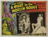 6c760 NIGHT IN THE MOULIN ROUGE LC '51 ding dong! super sexy Illona & the Red Mill Cuties!