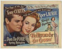 6c318 NO ROOM FOR THE GROOM TC '52 Tony Curtis & pretty Piper Laurie are terrific together!