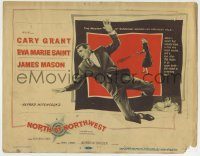6c320 NORTH BY NORTHWEST TC '59 Cary Grant, Eva Marie Saint, Alfred Hitchcock classic!