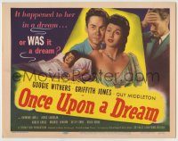6c327 ONCE UPON A DREAM TC '49 Googie Withers thinks her dream really happened!