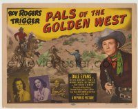 6c332 PALS OF THE GOLDEN WEST TC '51 great images of Roy Rogers, pretty Dale Evans & Estelita!