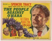 6c335 PEOPLE AGAINST O'HARA TC '51 Spencer Tracy against sinister forces that prey on youth!
