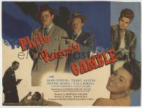 6c338 PHILO VANCE'S GAMBLE TC '47 Alan Curtis, sexy Vivian Austin, Frank Jenks, film noir!