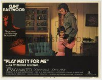 6c806 PLAY MISTY FOR ME LC #4 '71 Clint Eastwood with psycho Jessica Walter kneeling by him!