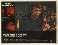 6c807 PLAY MISTY FOR ME LC #8 '71 close up of star/director Clint Eastwood sitting at bar!