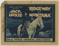 6c357 RIDGEWAY OF MONTANA TC '24 great portrait of Jack Hoxie on horse in the Rocky Mountains!