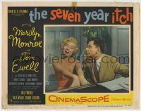 6c006 SEVEN YEAR ITCH LC #8 '55 Billy Wilder, Tom Ewell watches sexy Marilyn Monroe play piano!
