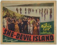 6c366 SHE-DEVIL ISLAND TC '36 wacky Mexican fantasy of a women-only island and a male intruder!