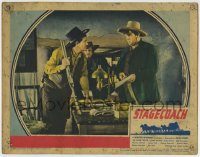 6c881 STAGECOACH LC '39 Andy Devine shows George Bancroft a letter, John Ford western classic!