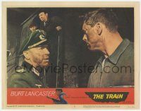 6c943 TRAIN LC #6 '65 Burt Lancaster c/u with Nazi officer, John Frankenheimer classic!
