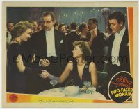6c951 TWO-FACED WOMAN LC '41 gay Greta Garbo with Melvyn Douglas meets her rival Constance Bennett!