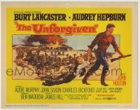 6c404 UNFORGIVEN TC '60 Burt Lancaster, Audrey Hepburn, directed by John Huston!