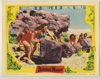 6c962 UNTAMED WOMEN LC #3 '52 wacky sexy cave babes pushing giant boulders down hill!