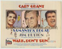 6c411 WALK DON'T RUN TC '66 Cary Grant, Jim Hutton & Samantha Eggar at Tokyo Olympics!