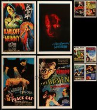 6d405 LOT OF 10 UNIVERSAL MASTERPRINTS '01 all the best horror movies including Dracula & Mummy!