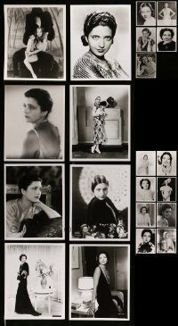 6d376 LOT OF 29 KAY FRANCIS REPRO 8X10 PHOTOS '80s wonderful portraits of the beautiful star!