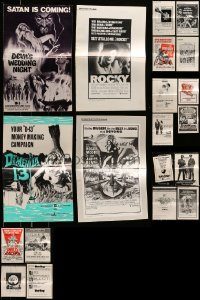6d076 LOT OF 29 CUT PRESSBOOKS '60s-70s great advertising for a variety of different movies!