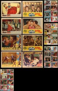 6d149 LOT OF 48 LOBBY CARDS '40s-60s incomplete sets from a variety of different movies!