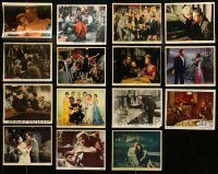 6d324 LOT OF 15 COLOR 8X10 STILLS '30s-60s great scenes from a variety of different movies!